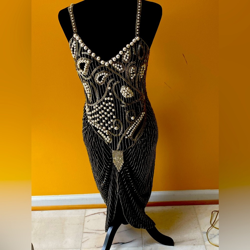 Pearl and beaded dress size 10
